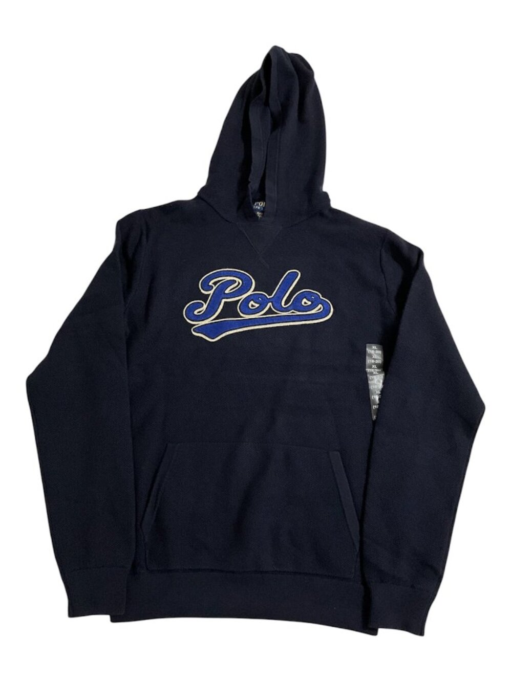 Polo Ralph Lauren Youth Mesh Knit Navy Hoodie XL 18-20 NWT $85 MSRP